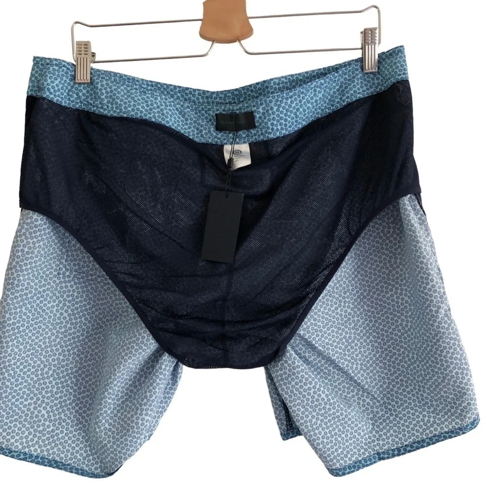 Zachery Prell Crane Light Blue Swim Trunks NWT Size 36